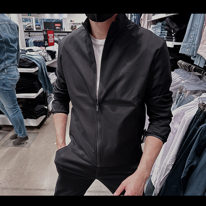 CalvinKlein男士立领夹克外套