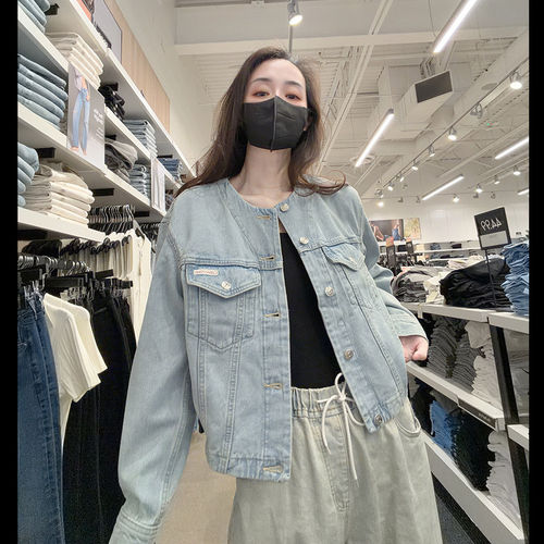 CK女士宽松版牛仔夹克外套
