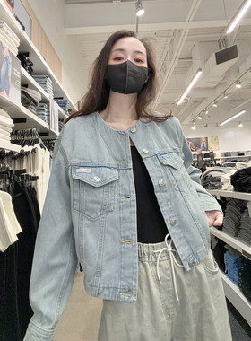 CK女士宽松版牛仔夹克外套