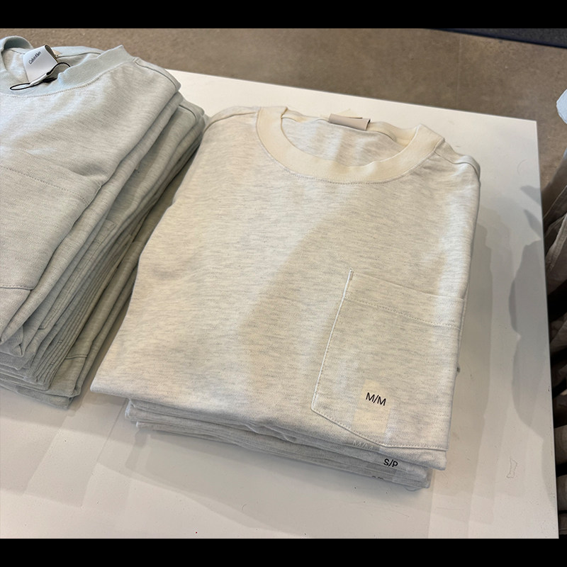 Calvin Klein CK男士新款圆领时尚休闲柔软素色短袖T恤CM3-167 - 实物图