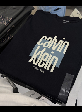 Calvin Klein CK男士新款圆领时尚休闲柔软棉质短袖T恤CM3-165