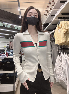 CalvinKlein女士翻领针织开衫