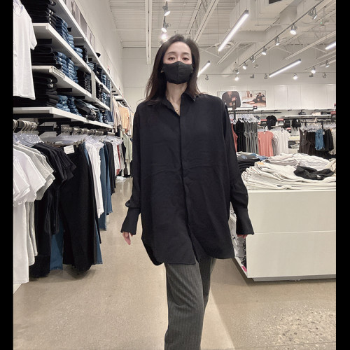 CalvinKlein女士长袖衬衫宽松