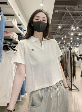 CK女士宽松版短袖polo衫