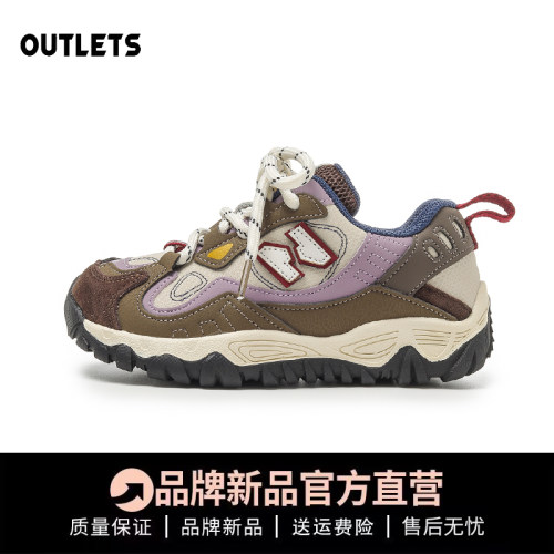 真皮儿童运动鞋透气男女童老爹鞋
