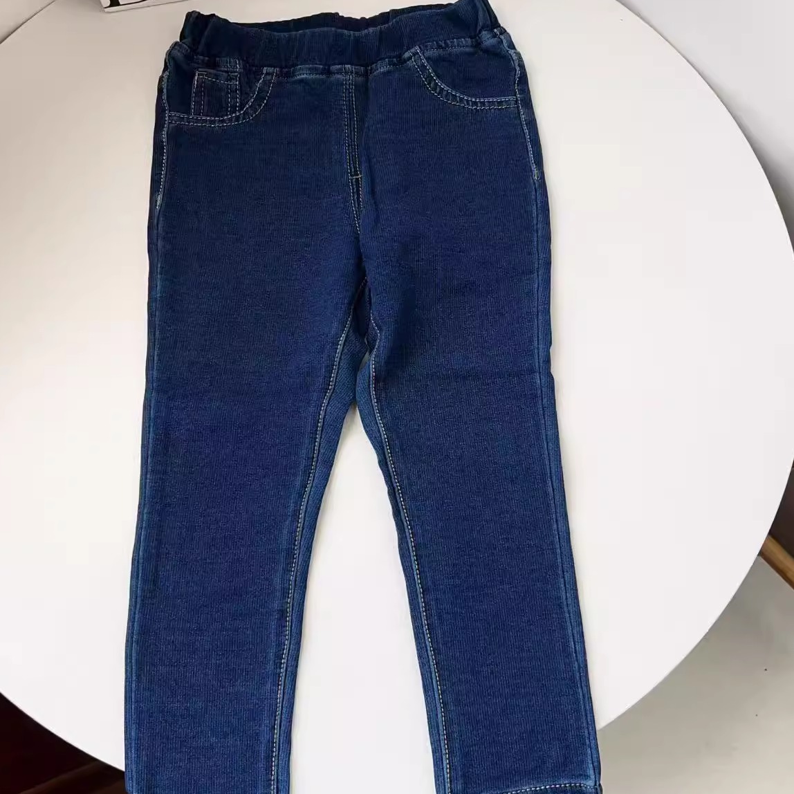 秋上新!80-110码贝贝家儿童裤子男女童春秋弹力修身牛仔裤