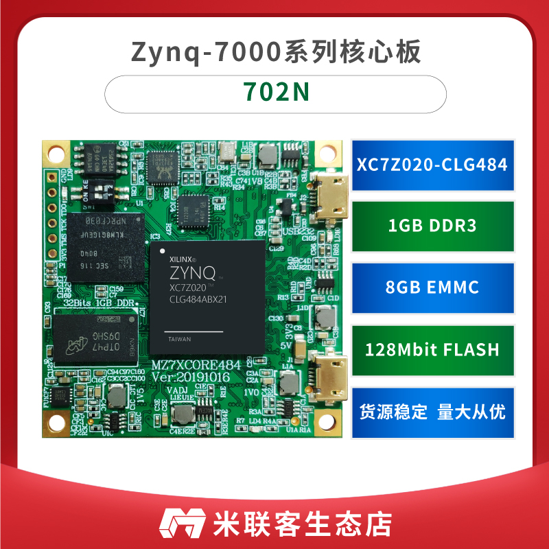 米联客MLK 702N FPGA核心板ZYNQ ARM 7030 7000 7010 7020 7015