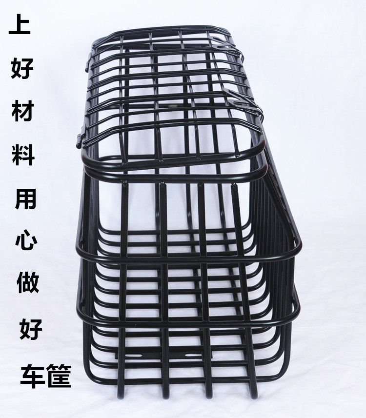 促大号三轮车筐老年代步电动瓶车娄前后置加大菜篮子后座加粗储厂