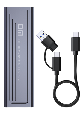 DM大迈M2硬盘盒HD1500/HD1600 NGFF/NVME/双协议