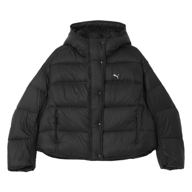 彪马女轻盈蓬松连帽羽绒外套保暖