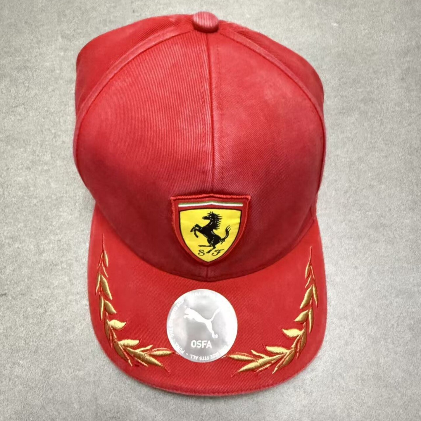 Puma彪马F1联名法拉利红运动帽