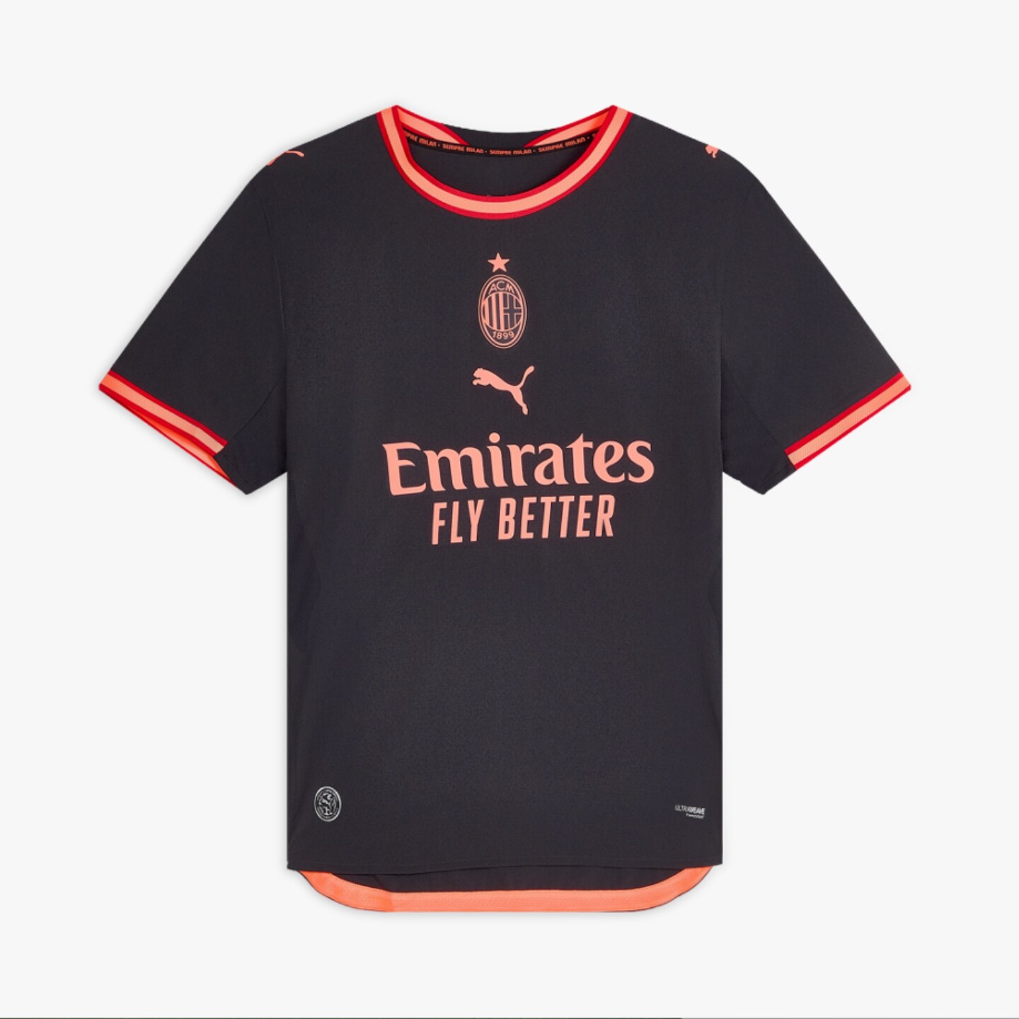 PumaAC米兰二客球员版球衣