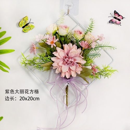 清新网格挂饰网花艺挂件墙面装饰