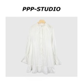 新款 时尚 百搭气质宽松灯笼袖 连衣裙 STUDIO 衬衫 20260291