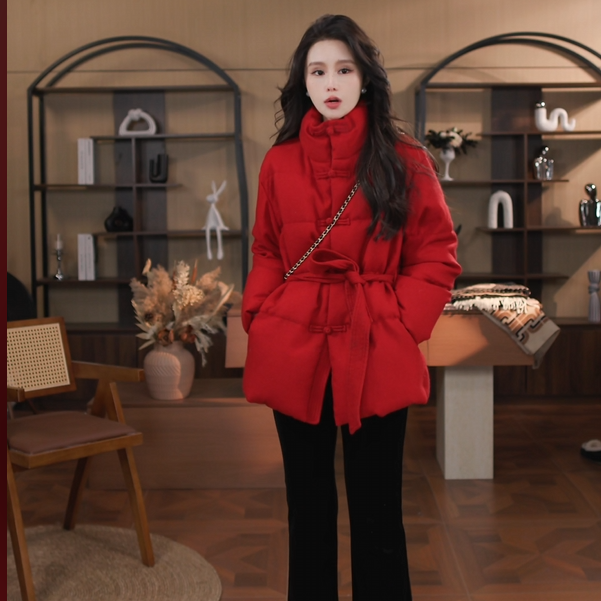 妙兮·LL冬季新款时尚休闲简约宽松90白鹅绒羽绒服*20253468