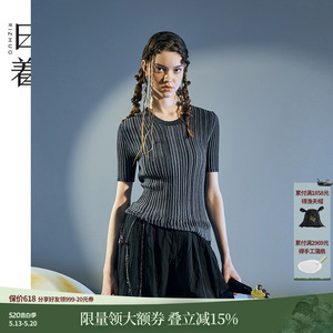 日着夏季新款正肩女显瘦短袖t恤