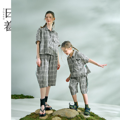 日着年轮格子俏皮减龄套装女