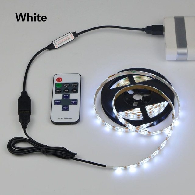 包邮5V调光遥控防水桌面电脑充电宝数据线usb电视背景led暖光灯带