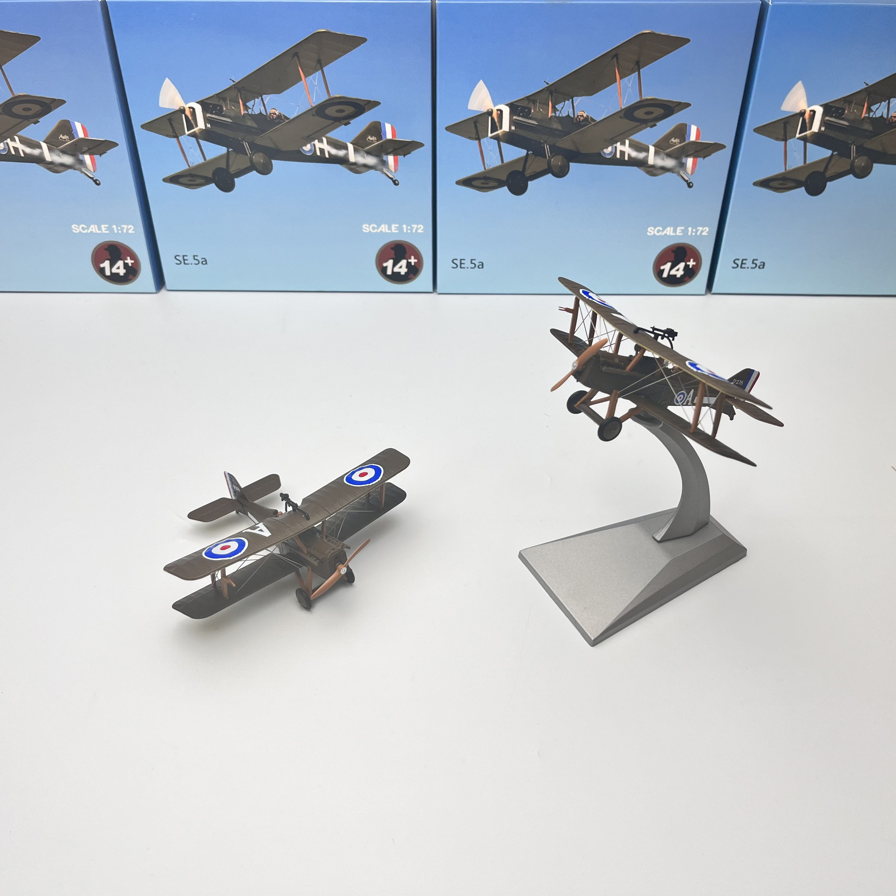 5a双翼战斗机军事成品战斗飞机金属模型玩具摆件