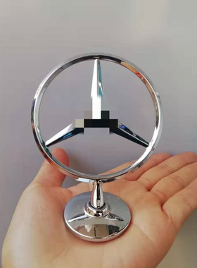 适用于奔驰车标立标A R E C GLC CLA GLE 级车头机盖金属标迈巴赫