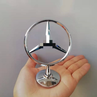 适用于奔驰车标立标A R E C GLC CLA GLE 级车头机盖金属标迈巴赫
