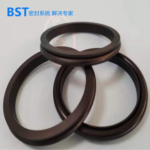 四氟直角滑环车氏密封 IIB 活塞孔用直角滑环式 组合密封TB1