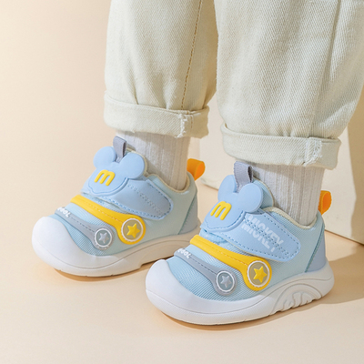 Ginofu婴儿魔术贴防踢学步鞋