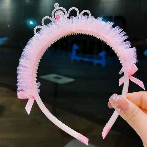 皇冠发箍带齿防滑碎发发箍公主
