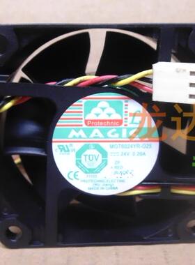 MAGIC MGT6024YB-O25 6025 24V 0.2A 6CM 变频器 散热 风扇