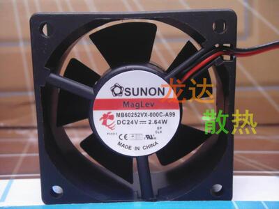全新SUNON 6025 24V 2.64W变频器4.7W风扇 MB60252VX-000C-A99