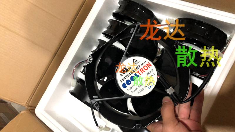 原装COOLTRON散热风扇 FD1751B24W7-3P-61 DC24V 28.8W