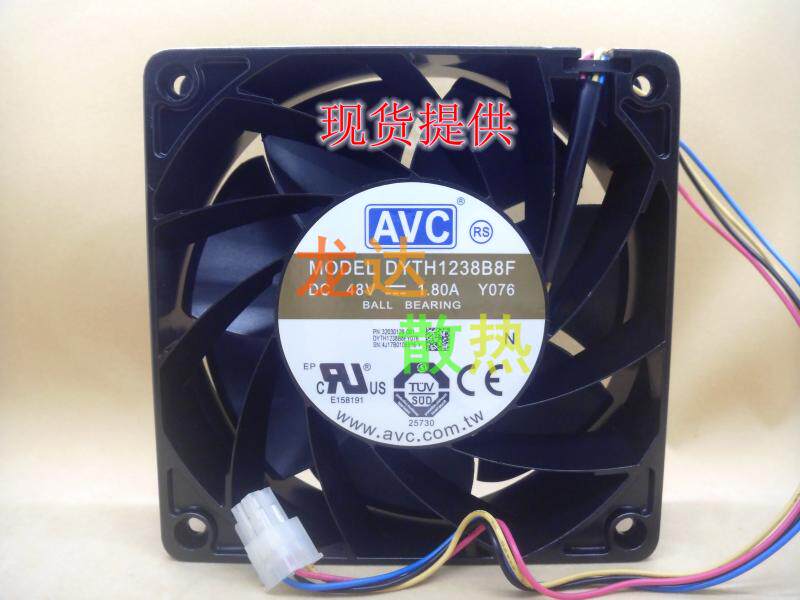 金属框架AVC12038 DYTH1238B8F 48V1.80A Y065华为服务器工业风扇