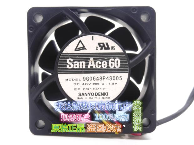 全新原装三洋SANYO风扇9G0648P4S005 DC48v 0.18A 4线pwm高端风扇