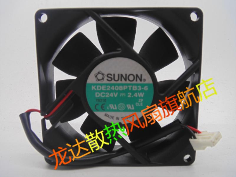 KDE2408PTB3-6 DC24V 2.4W 原装建准SUNON 80*80*25MM双滚珠风扇