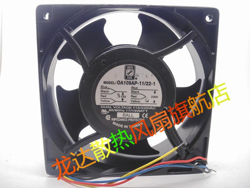 Orion Fans OA109AP-11/22-1 115V/223V 17/15W 双电压变频器风扇