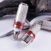 12W高亮LED玉米灯泡大小螺口E14E27家用照明耐用白光暖光三色变光