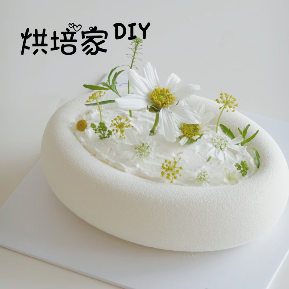 网红椭圆硅胶慕斯蛋糕模具