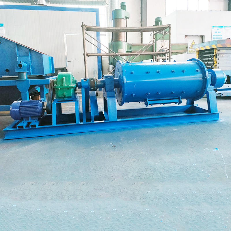 加水湿式钢球磨机小型矿用实验室磨矿机0612工业用滚动式粉碎机器