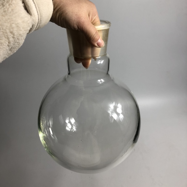 单口烧瓶加大口径圆底烧瓶加热瓶5000ml 70#磨口可选
