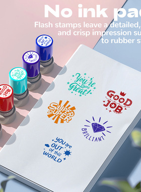 Sorted Teacher Stamp Review Self-Inking Rubbe Behavior toys