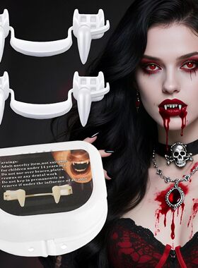 Retractable Halloween Vampire Teeth Telescopic Fangs Braces