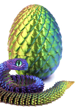 Snake Dragon Egg 12In Toy 3D Printed Fidget Toys for Autism