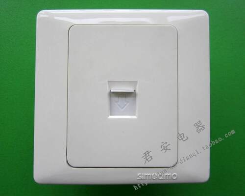 奇格西蒙86型墙壁开关插座 50系列 一位电脑网络插座面板
