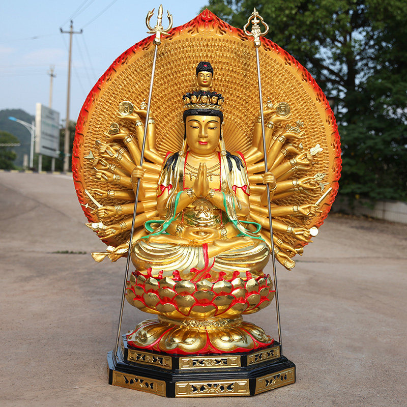 千手观音寺庙树脂善吉树脂