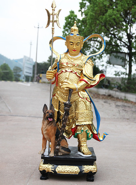 寺庙杨戬摆件居家供奉二郎神佛像