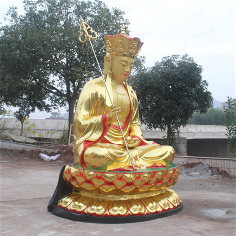 玻璃钢九华山地藏王菩萨寺庙佛像