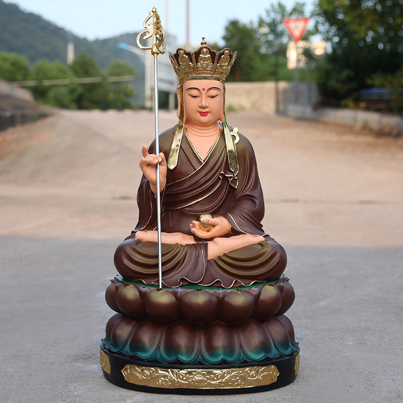 树脂鎏金地藏王菩萨九华山佛像