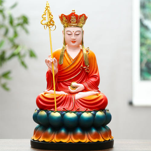 树脂玻璃钢九华山地藏王菩萨佛像