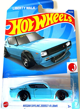 HOTWHEELS风火轮小跑车2024MJ25FA Q版NISSAN尼桑SKYLINE2000GTR