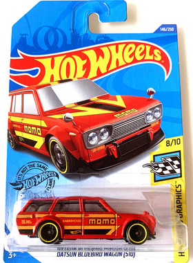 HOTWHEELS风火轮小跑车C49820NMHK达特桑DATSUN BLUEBIRD WAGO510